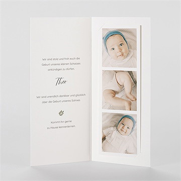 Geburtskarte präsentation - fotostreifen - Vue 2