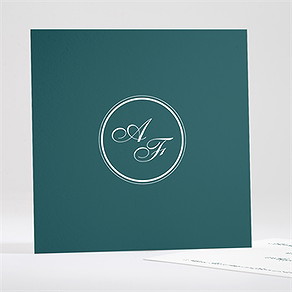 Save the Date Karte klassisches monogramm