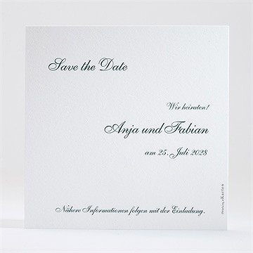 Save The Date Karte Klassisches Monogramm - Vue 2
