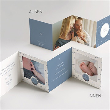 Geburtskarte Kleine Freude - Vue 5