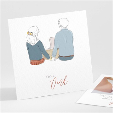 Dankeskarte Geburt Familienbande