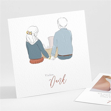 Dankeskarte Geburt Familienbande