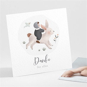 Dankeskarte Geburt kleiner ausflug
