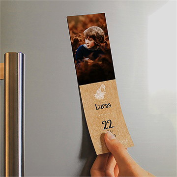 Andenken Kommunion Kraftpapierillustration-Magnet - Vue 2