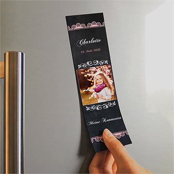 Andenken Kommunion Rosa Taube - Magnet - Vue 2