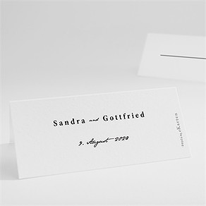 Tischkarte Hochzeit fotoautomat schlicht