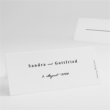 Tischkarte Hochzeit fotoautomat schlicht