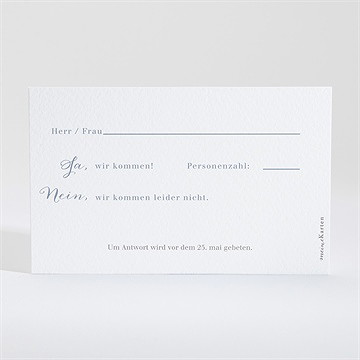 Antwortkarte Hochzeit blumenrahmen - Vue 2