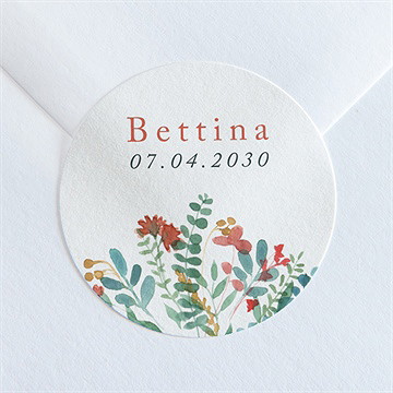 Sticker Geburt blumenstrauß