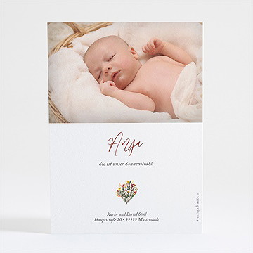 Geburtskarte Süßes Kinderbett - Vue 2