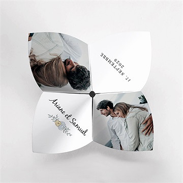 Hochzeitseinladung liebespaar - origami - Vue 2