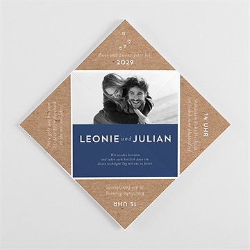 Hochzeitseinladung einzigartige fingerabdrücke 2 - Vue 3