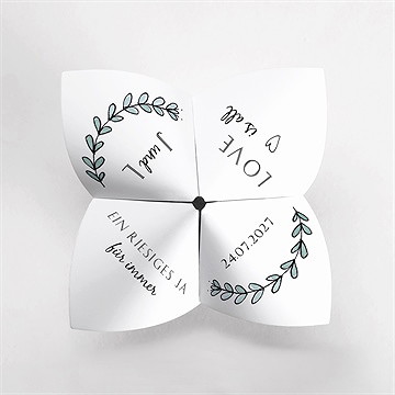 Hochzeitseinladung perfekt geplant - origami - Vue 2