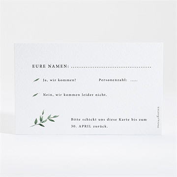 Antwortkarte Hochzeit so schick - Vue 2