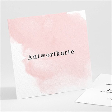 Antwortkarte Hochzeit Schwarz Und Pastell