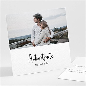 Antwortkarte Hochzeit wir