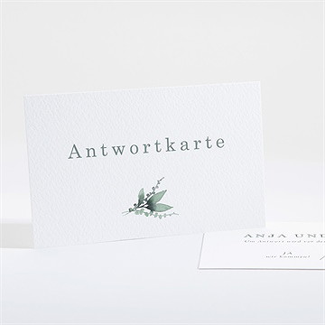 Antwortkarte Hochzeit initialen