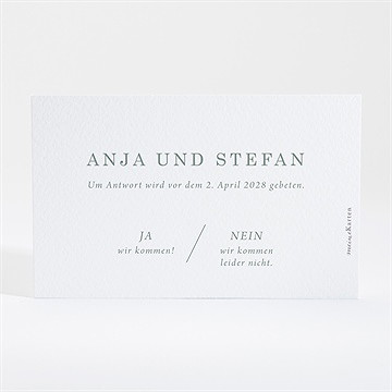Antwortkarte Hochzeit initialen - Vue 2