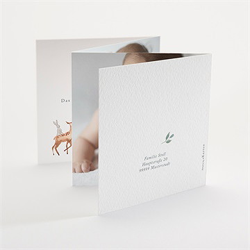 Geburtskarte Waldtierchen - Vue 4