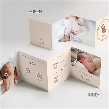 Geburtskarte Kleiner Bär - Vue 4