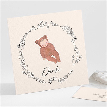 Dankeskarte Geburt Kleiner Bär