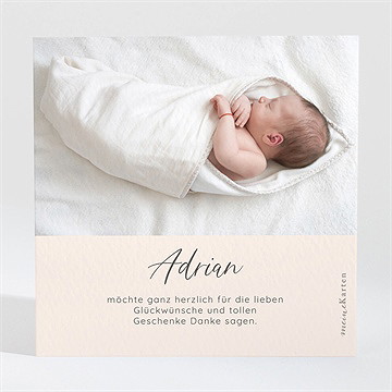 Dankeskarte Geburt Kleiner Bär - Vue 2