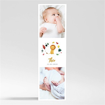 Geburtskarte Kleiner Löwe - Magnet