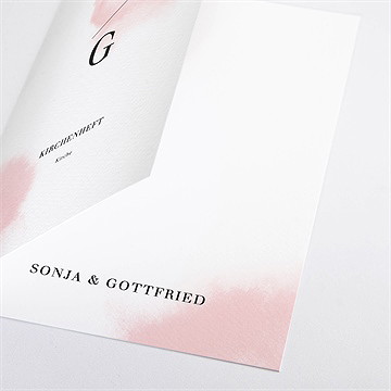 Kirchenheft Hochzeit schwarz und pastell - Vue 2