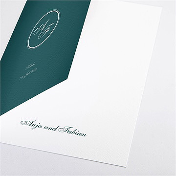 Kirchenheft Hochzeit klassisches monogramm - Vue 2