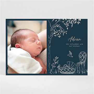 Geburtskarte Nachtleben - Magnet