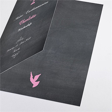 Kirchenheft Kommunion weizenähren rosa - Vue 2