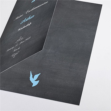 Kirchenheft Kommunion weizenähren blau - Vue 2