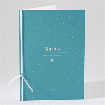 Kirchenheft Kommunion silberner stern