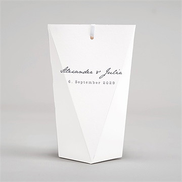 Geschenkbox Hochzeit laub - schachtel - Vue 4