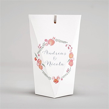 Geschenkbox Hochzeit Blumenrahmen - Schachtel - Vue 4