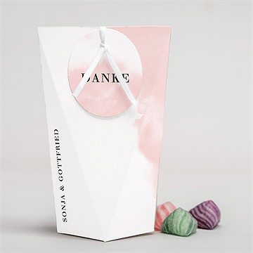 Geschenkbox Hochzeit schwarz und pastell schachtel