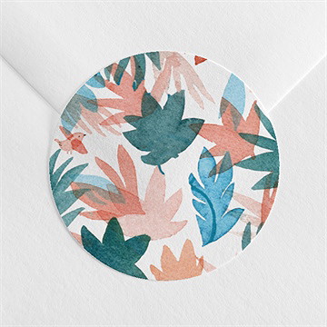 Sticker Geburt flower power