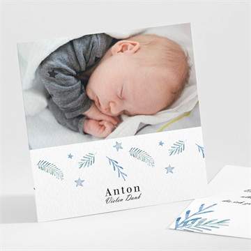 Dankeskarte Geburt wirbelwind