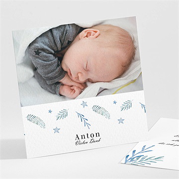 Dankeskarte Geburt wirbelwind