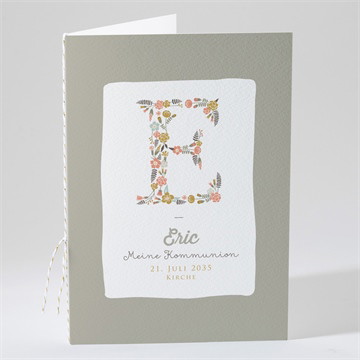 Kirchenheft Kommunion Blumensignatur - magnet