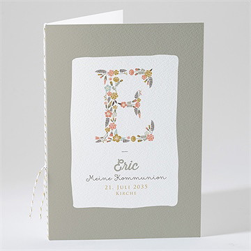Kirchenheft Kommunion blumensignatur