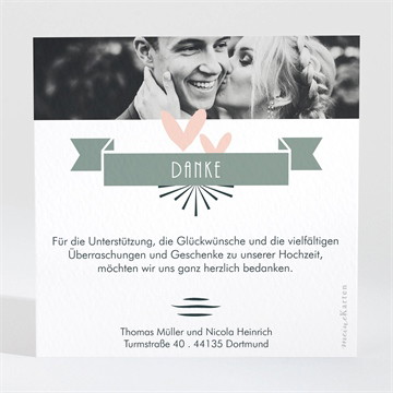 Dankeskarte Hochzeit Wir zwei