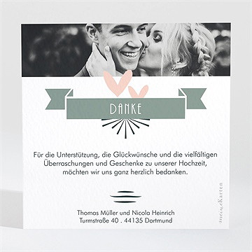 Dankeskarte Hochzeit wir zwei