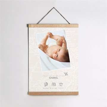 Geburtsposter mein erster reisepass