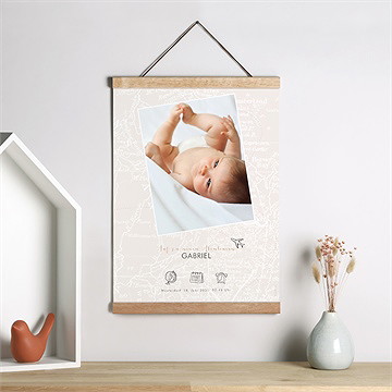 Geburtsposter mein erster reisepass - Vue 2