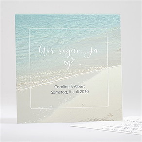 Hochzeitseinladung strandhochzeit