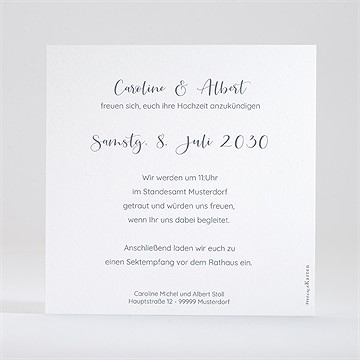 Hochzeitseinladung Strandhochzeit - Vue 2