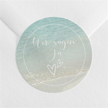 Aufkleber Hochzeit strandhochzeit