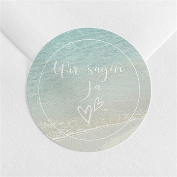 Aufkleber Hochzeit strandhochzeit