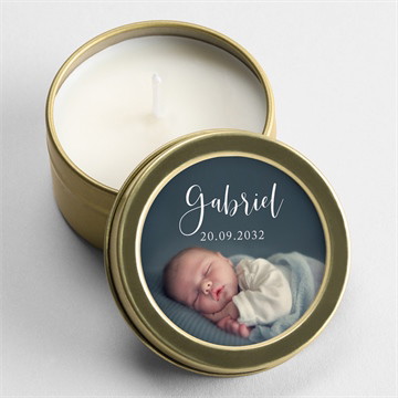 Kerze Geburt unser kleiner schatz